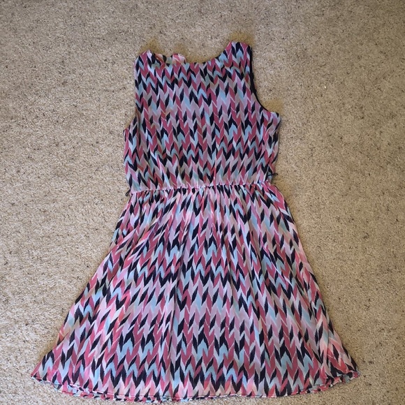 IZ Beyer pink blue dress size medium - Picture 5 of 5